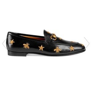 Gucci Jordaan embroidered leather loafer